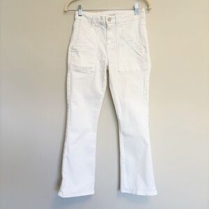 Frame Denim Le Crop Mini Boot Jeans in Blanc size 26